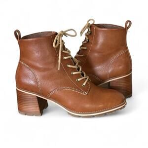 Kork Ease Boots Booties Tan Brown Cabincore Gorpcore Neutral Earthy Rustic 8.5